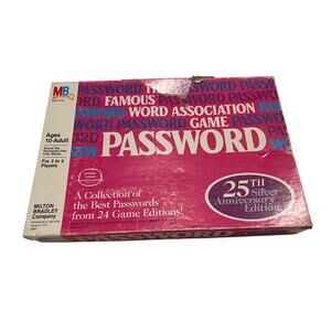 Password 25th Silver Anniversary Edition 1986 Game MB